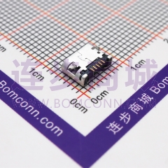 MICRO USB连接器-5.9平口无柱雾锡