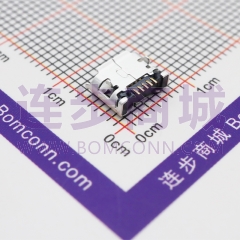 MICRO USB连接器-5.9卷边有柱雾锡