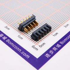 小款直插MINI刀片电池座 2.0间距 5PIN 母座2.5H公座5.3H